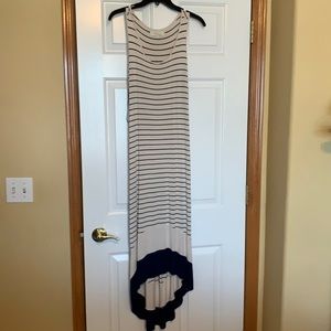 Olive & Oak - navy and oatmeal striped dress
